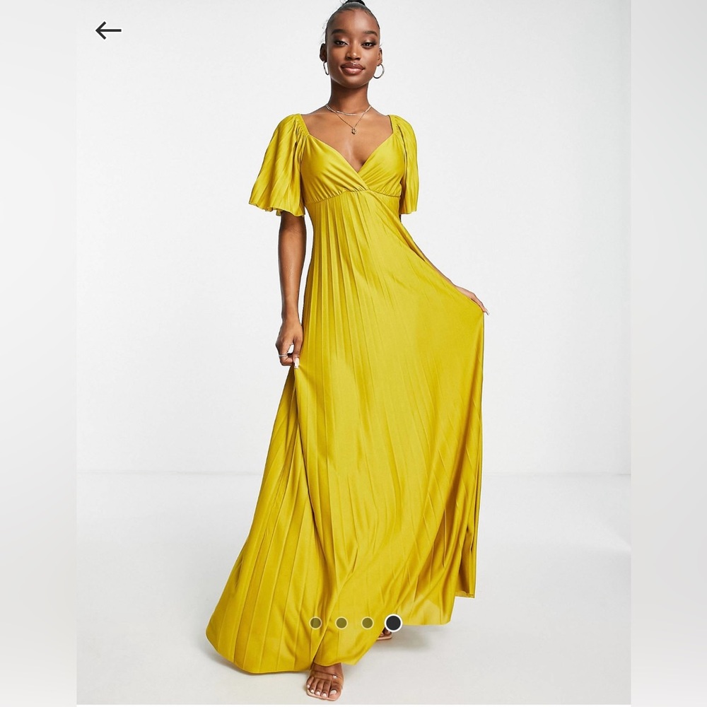 Pleated Style Maxi Dress